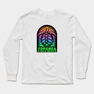 Topanga State Beach California Sea Turtle Park Long Sleeve T-Shirt